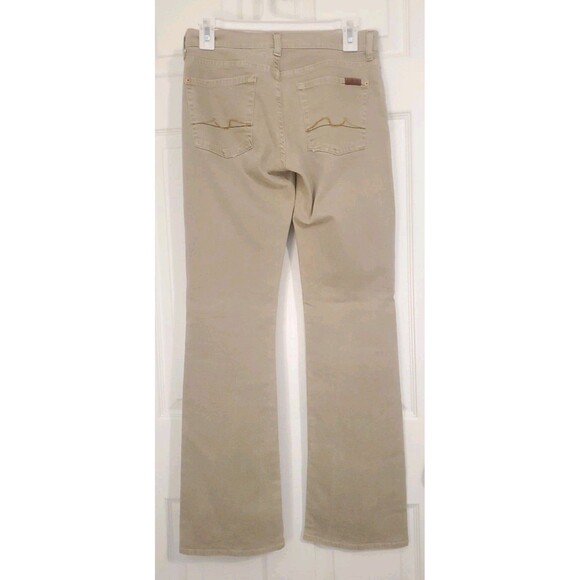 7 for All Mankind Jeans Bootcut  Sz 27 Stretch 29x30.5 Low Rise VGUC - Picture 8 of 8